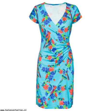 Jurk blauw bloemen