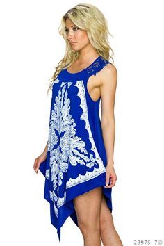 Suede jurk kobaltblauw