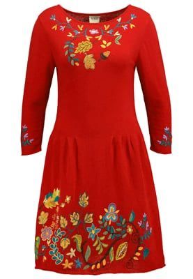 Sweater dress rood