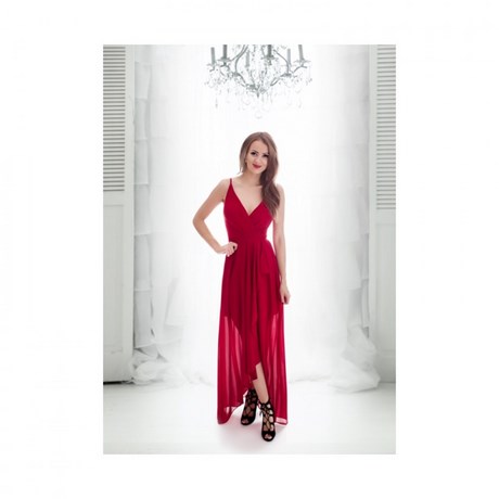 Maxi dress zwart split