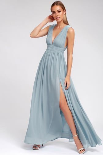Only maxi dress blauw