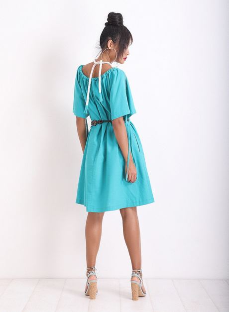 Turquoise zomerjurk