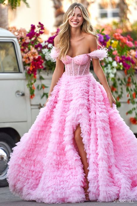 Licht roze prom dresses 2023