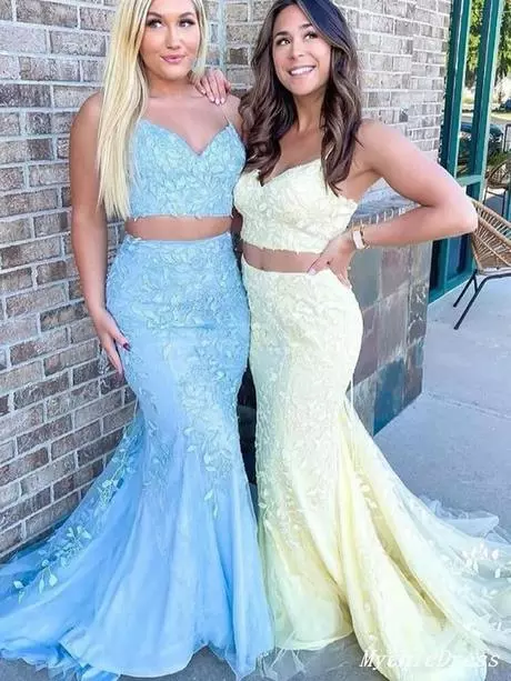 2 piece mermaid prom dresses 2024