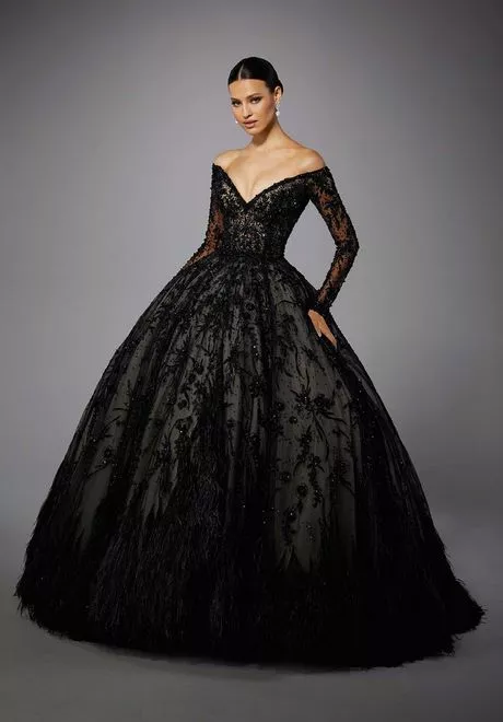 Designer zwarte jurken 2024