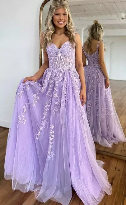 Paarse homecoming jurken 2024