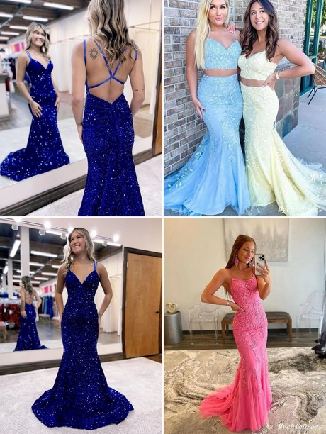 2 piece mermaid prom dresses 2024