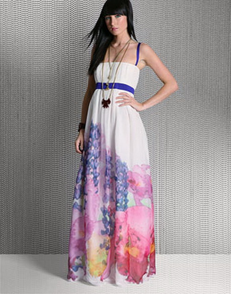 Chiffon maxi jurk