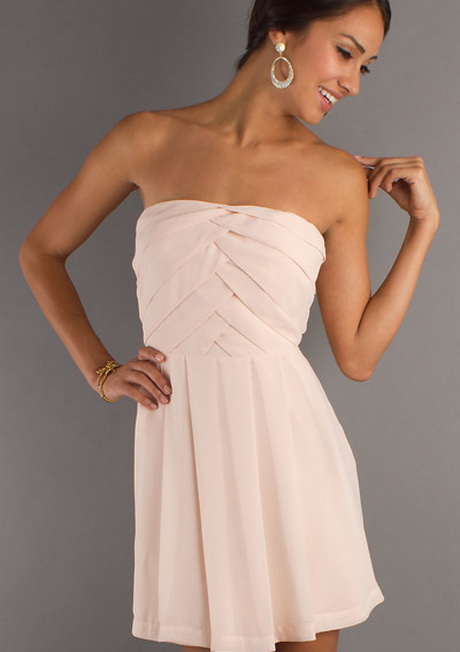 Cocktailjurk strapless