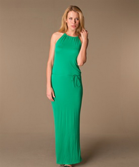 Lange jurk groen