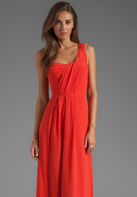 Maxi dress oranje