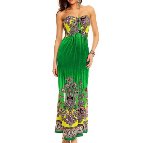 Maxi jurk strapless