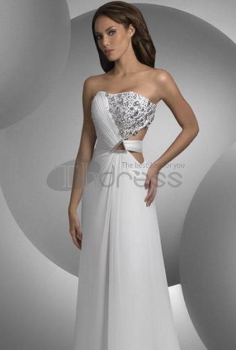 Strapless avondjurk