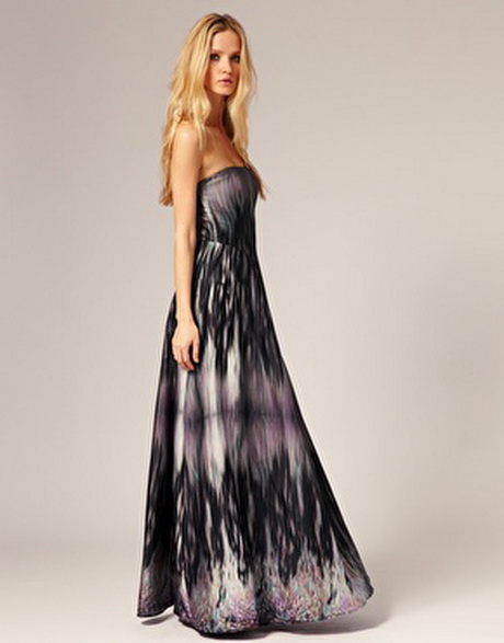 Strapless maxi dress