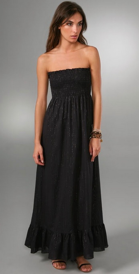 Strapless maxi dress