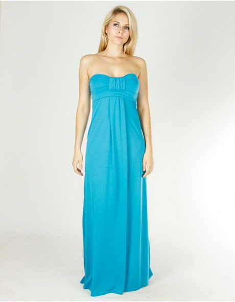 Strapless maxi dress