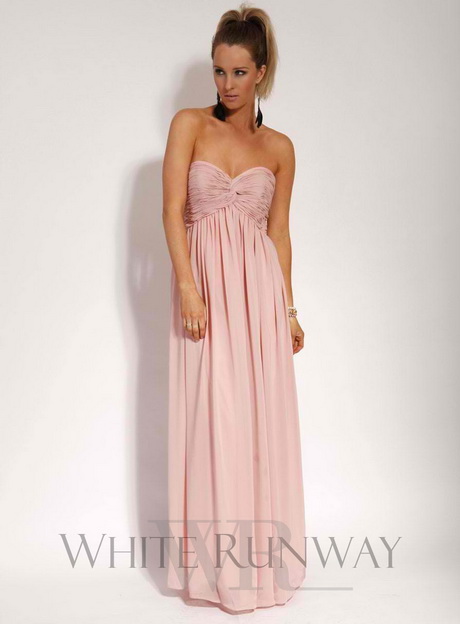 Strapless maxi dress