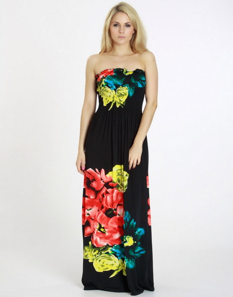 Strapless maxi dress