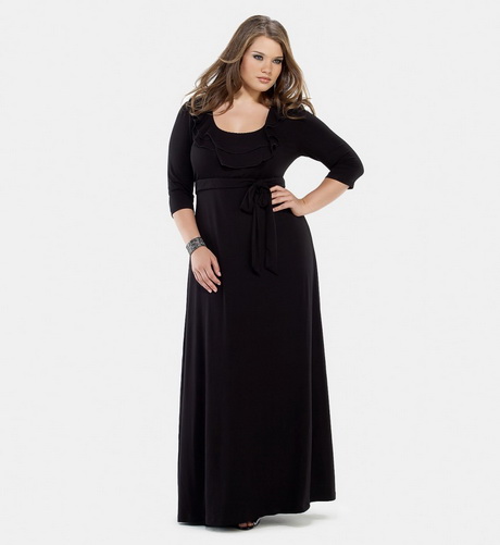 Zwart lange jurk