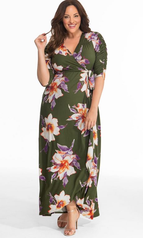 Plus size maxi jurk