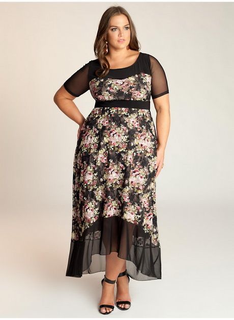 Plus size maxi jurk