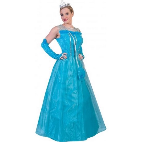 Blauwe prinsessenjurk dames