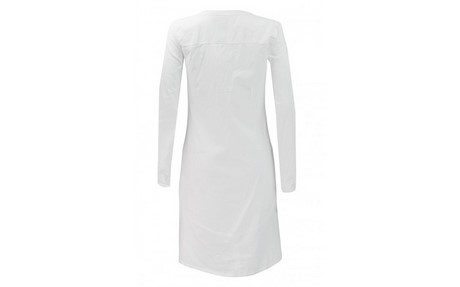 Lange witte blouse jurk