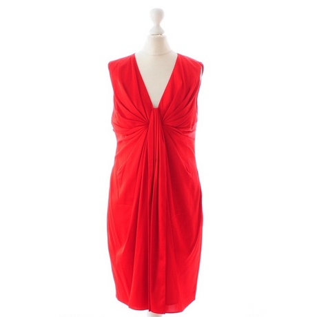 Rode zijden jurk