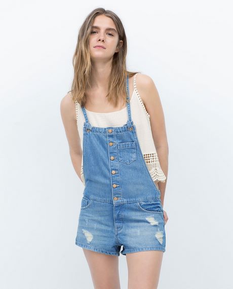 Denim overall dames