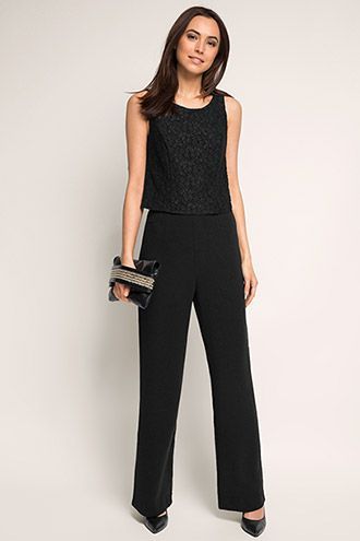 Esprit jumpsuit zwart