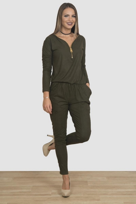 Jumpsuit legergroen