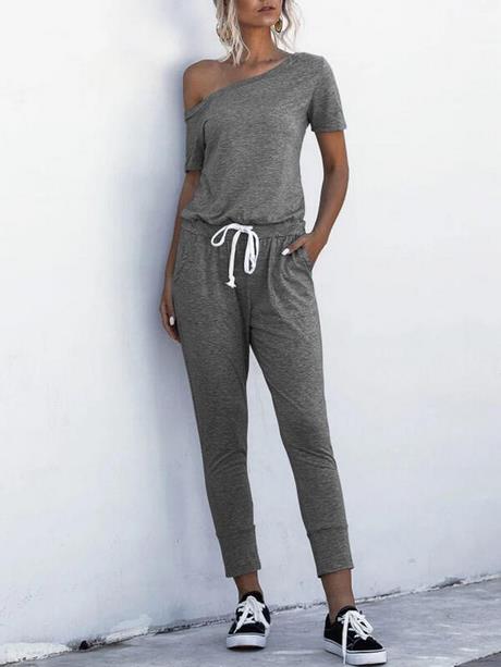 Jumpsuit met korte mouwen