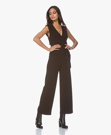 Jumpsuit met v hals