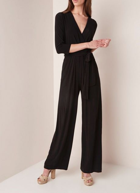 Jumpsuit met v hals