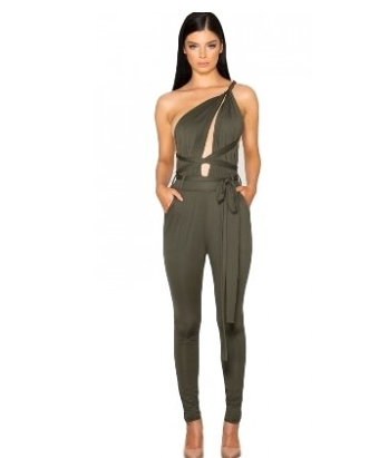 Jumpsuit zwart chique