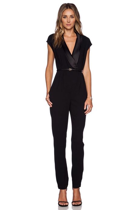 Jumpsuit zwart chique