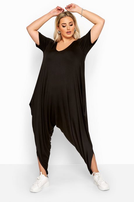 Jumpsuit zwart kort