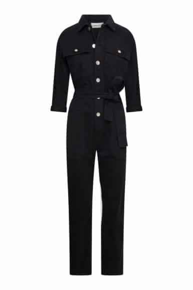 Jumpsuit zwart lange mouw