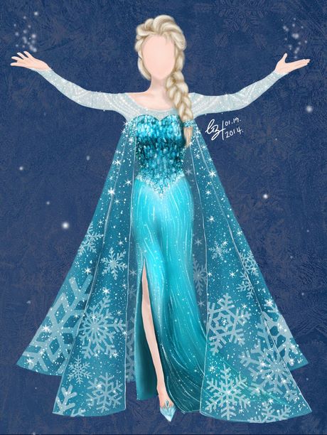 Jurk elsa disney