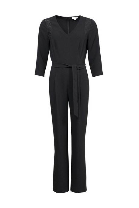 Korte zwarte jumpsuit