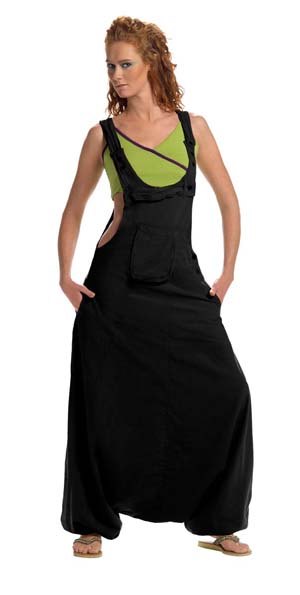 Strakke jumpsuit zwart