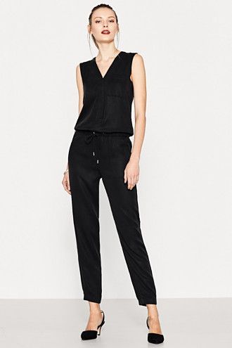 Zwarte jumpsuit esprit