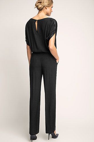 Zwarte jumpsuit esprit