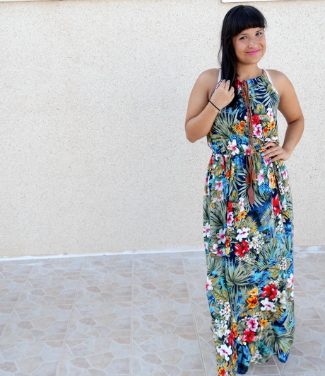 Maxi dress bloemen