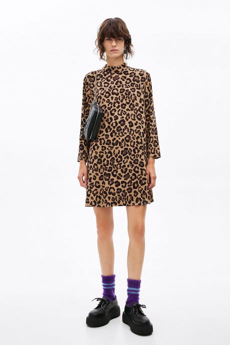 Animal print jurk