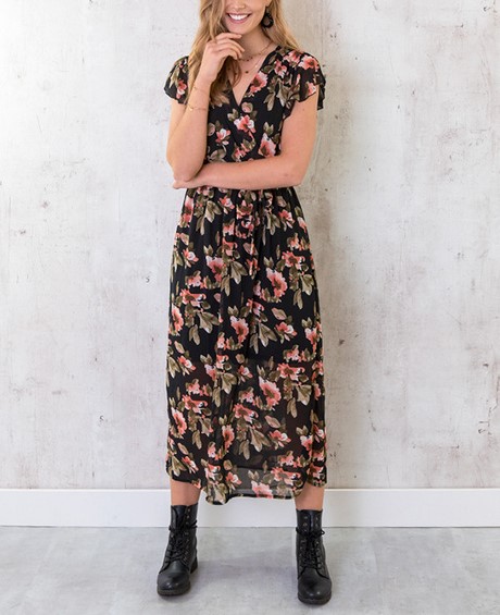 Bloemen jurk maxi