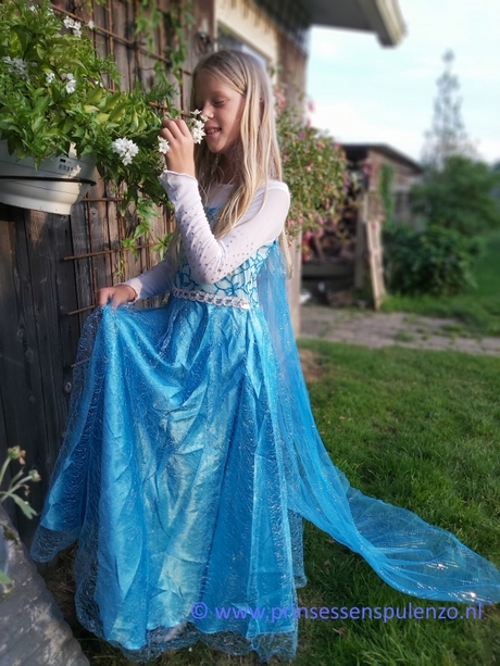 Elsa jurk met sleep