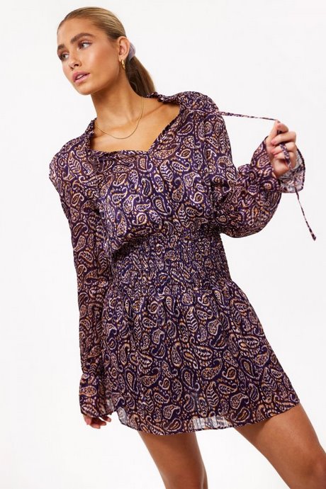 Jurk met paisley print