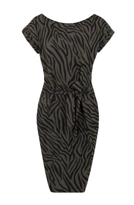 Jurk met zebra print