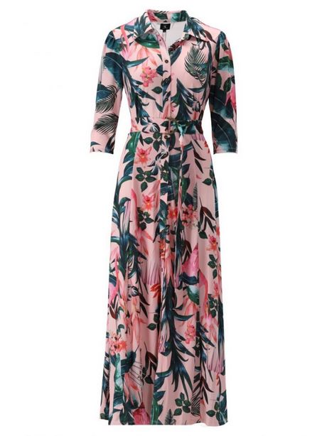 Maxi jurk met bloemen